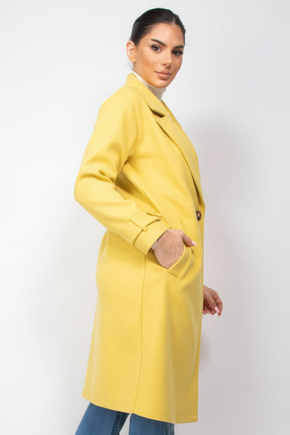 Woven Trench Coat Dress