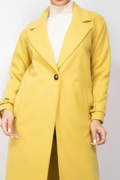 Woven Trench Coat Dress