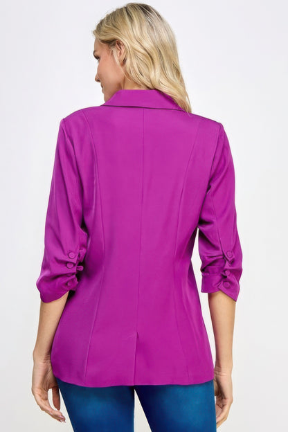 Buttoned Detail Blazer