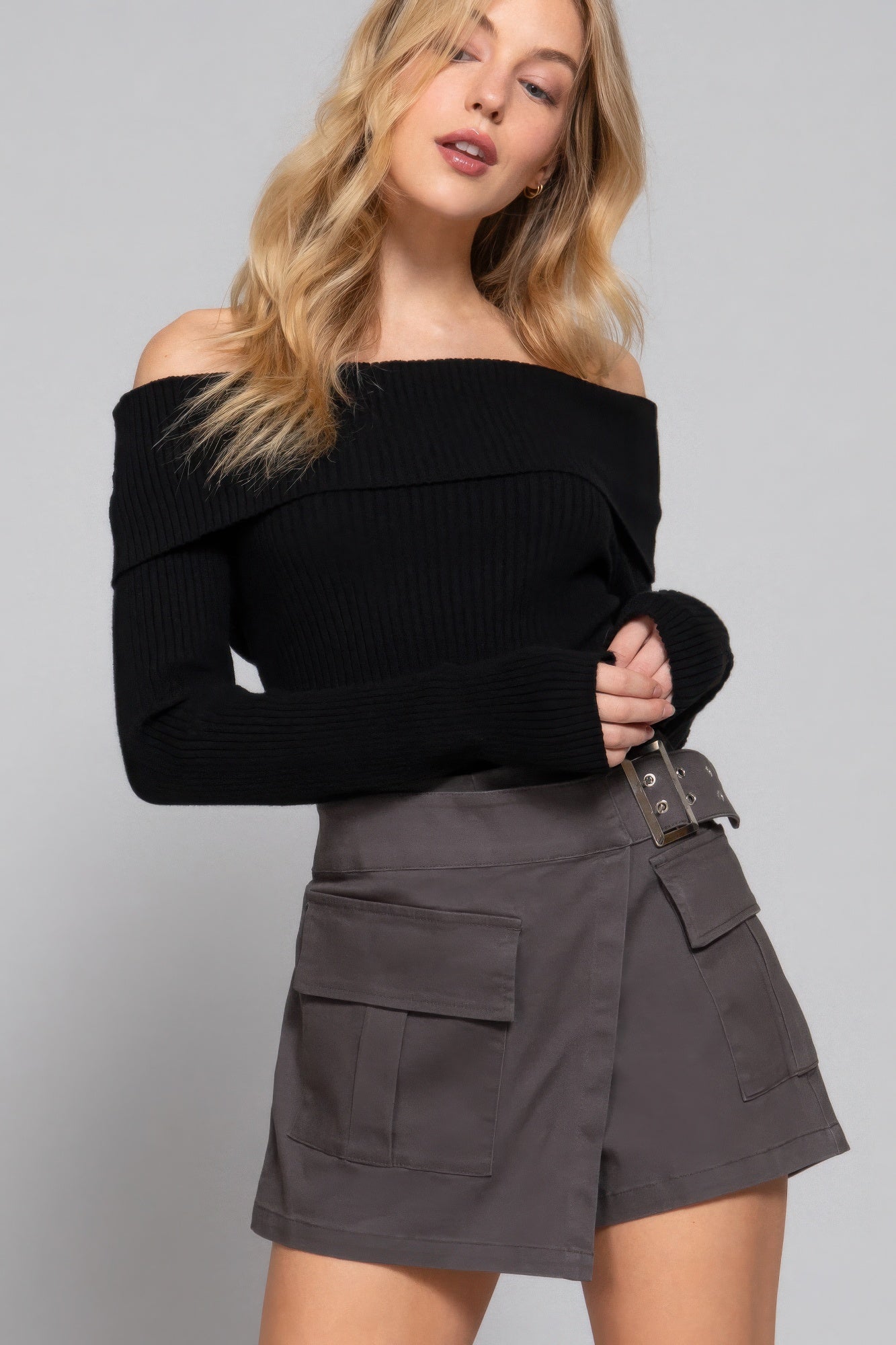 Belted Cargo Skort