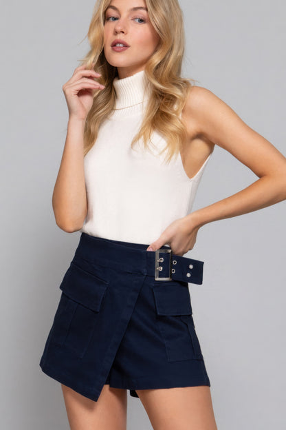 Belted Cargo Skort
