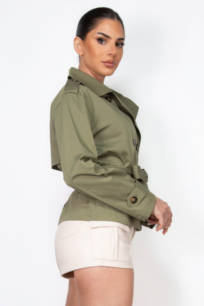 Waist Tie Trench Coat