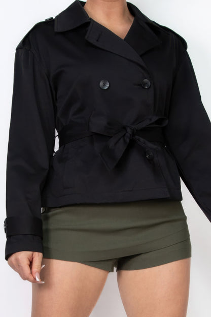 Waist Tie Trench Coat