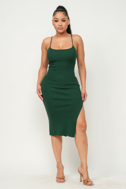 Cami Side Slit Cami Dress