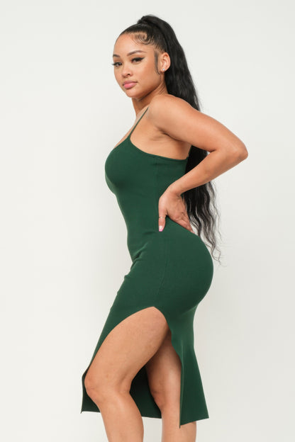 Cami Side Slit Cami Dress