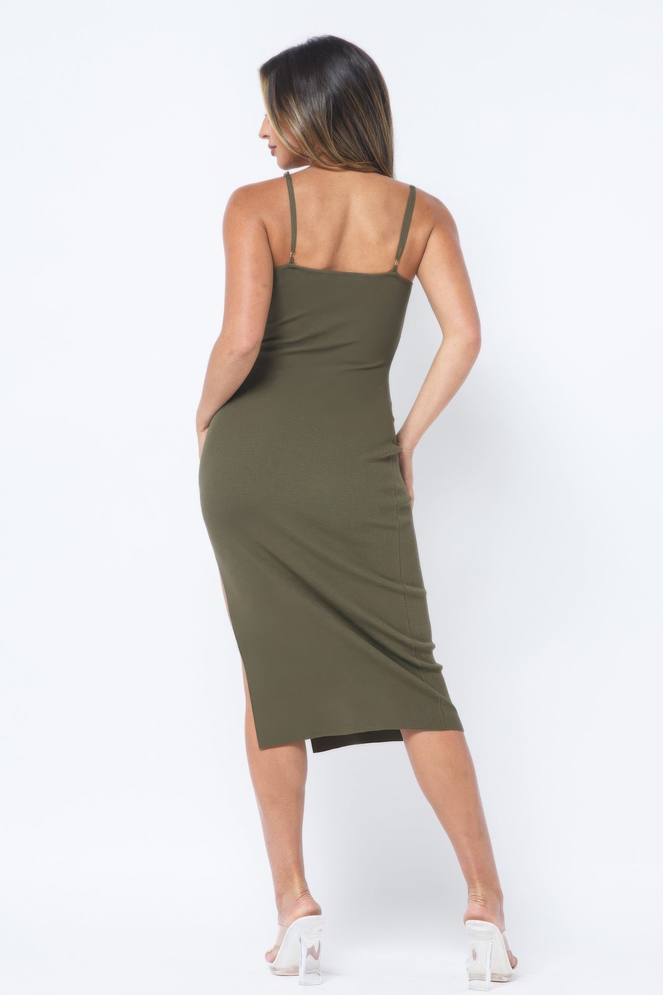 Cami Side Slit Cami Dress