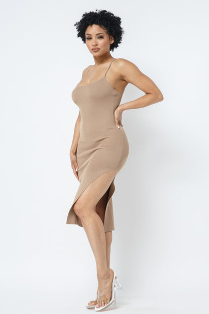 Cami Side Slit Cami Dress