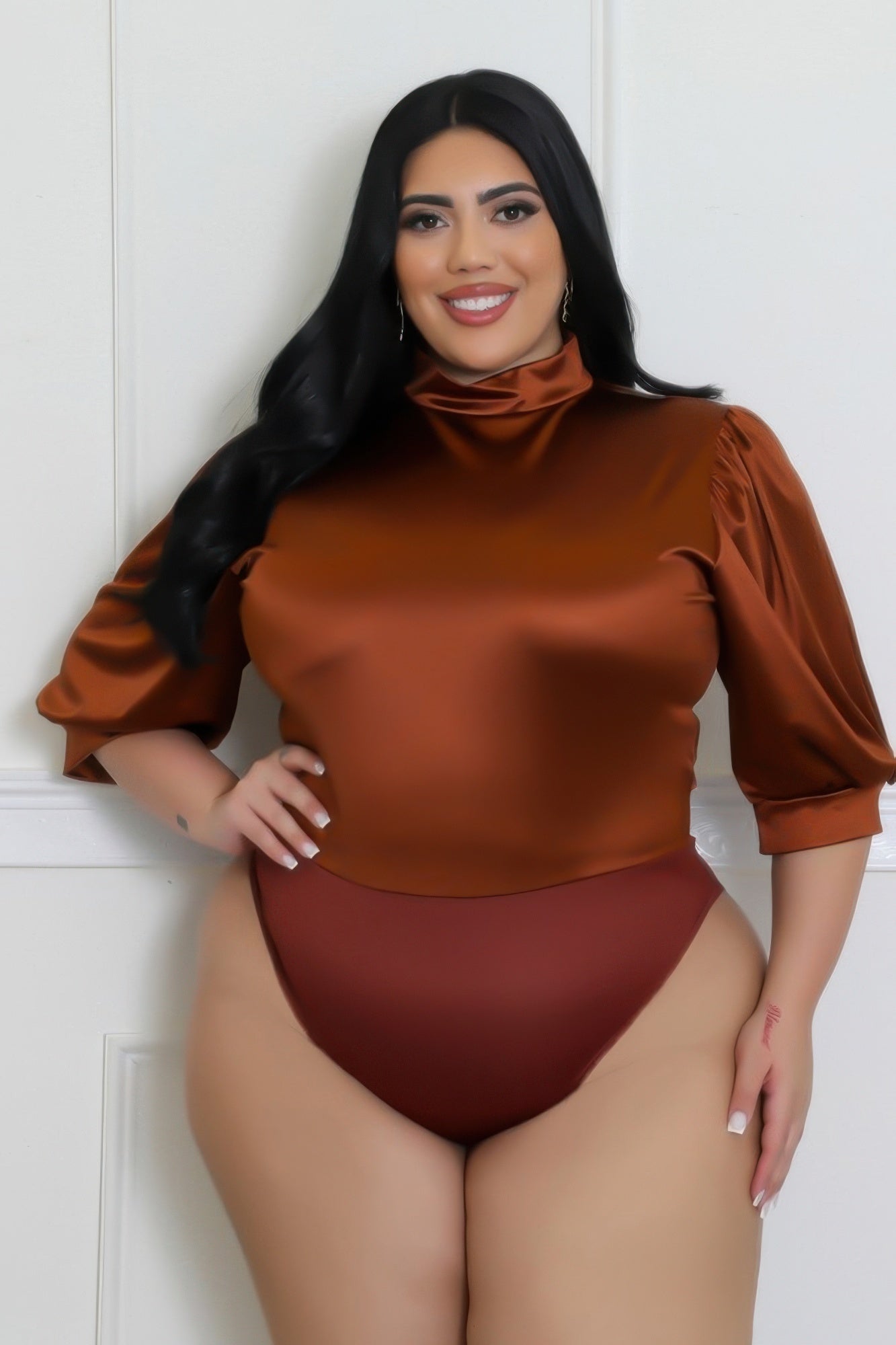 Plus Size Bodysuit & Pants Set