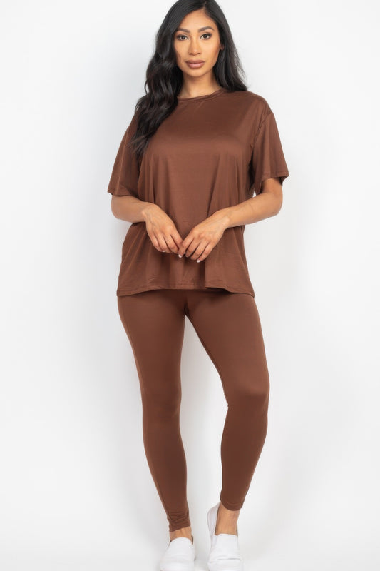 Oversized T-shirt & Leggings Set