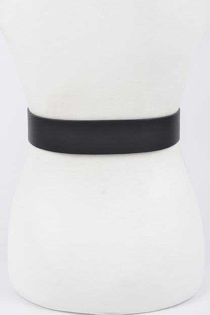 Hammered Heart Shape Buckle Plus Size Belt