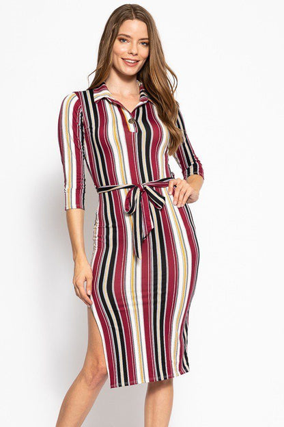 Stripes Midi Tee Dress