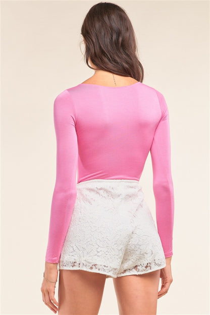 Pink Long Sleeve Bodysuit