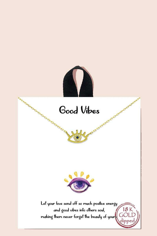 Good Vibes Eye Necklace
