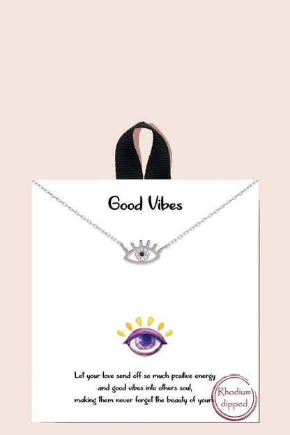 Good Vibes Eye Necklace