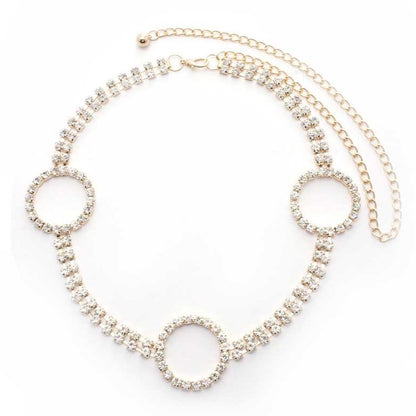Glam Circle Chain Belt