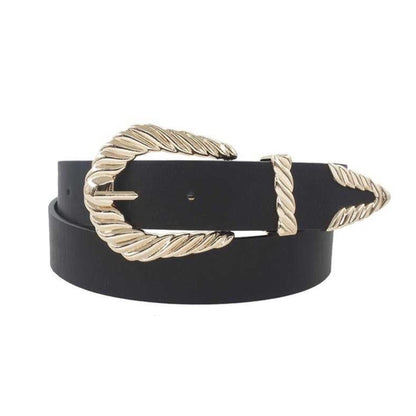 Textured Buckle Belt