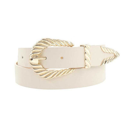 Textured Buckle Belt