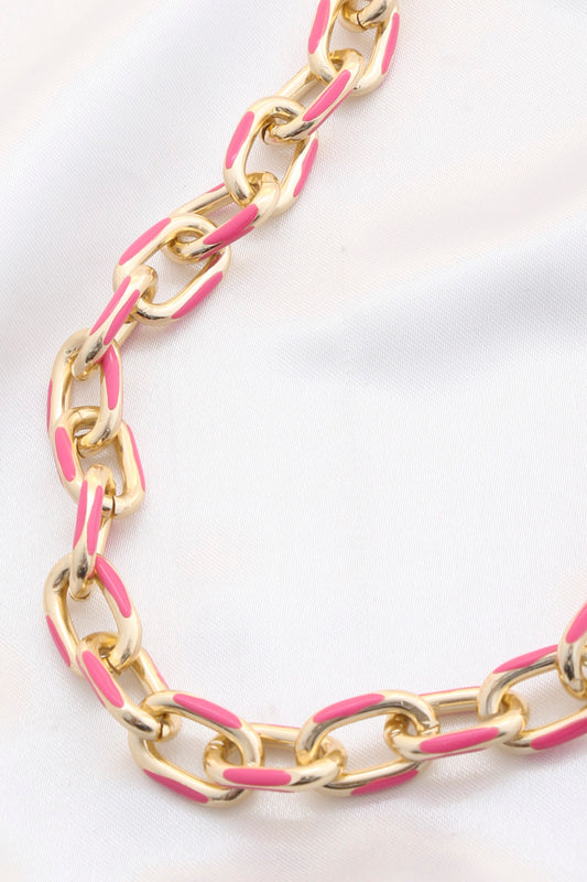 Color Chain Link Necklace
