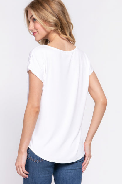 Dolman Short Sleeve Top
