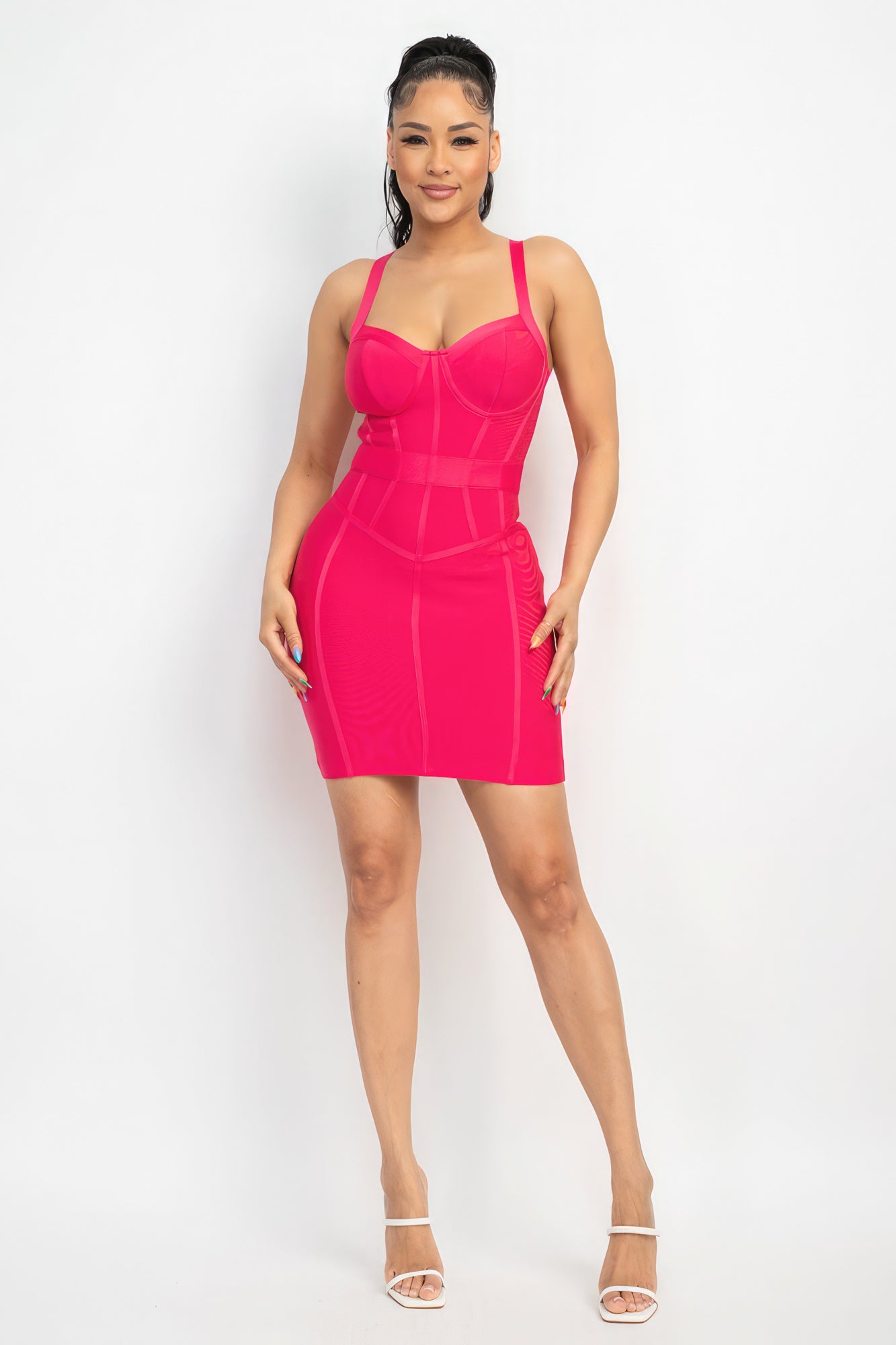 Sweetheart Neck Bandage Dress