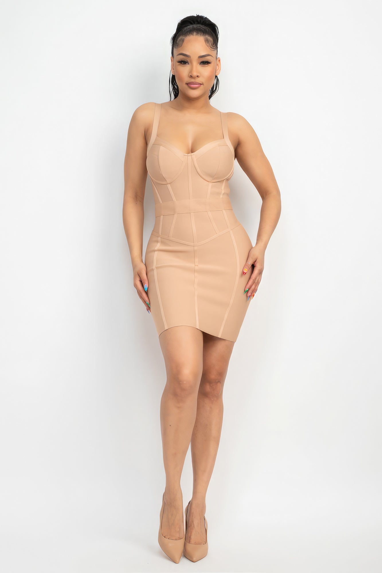 Sweetheart Neck Bandage Dress