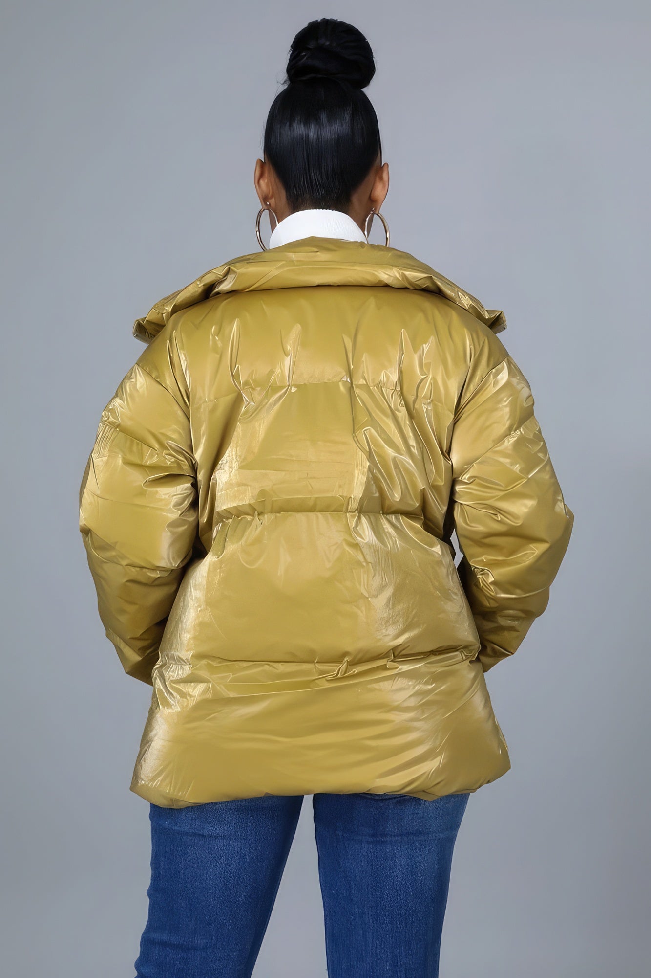 Metallic Bomber Jacket
