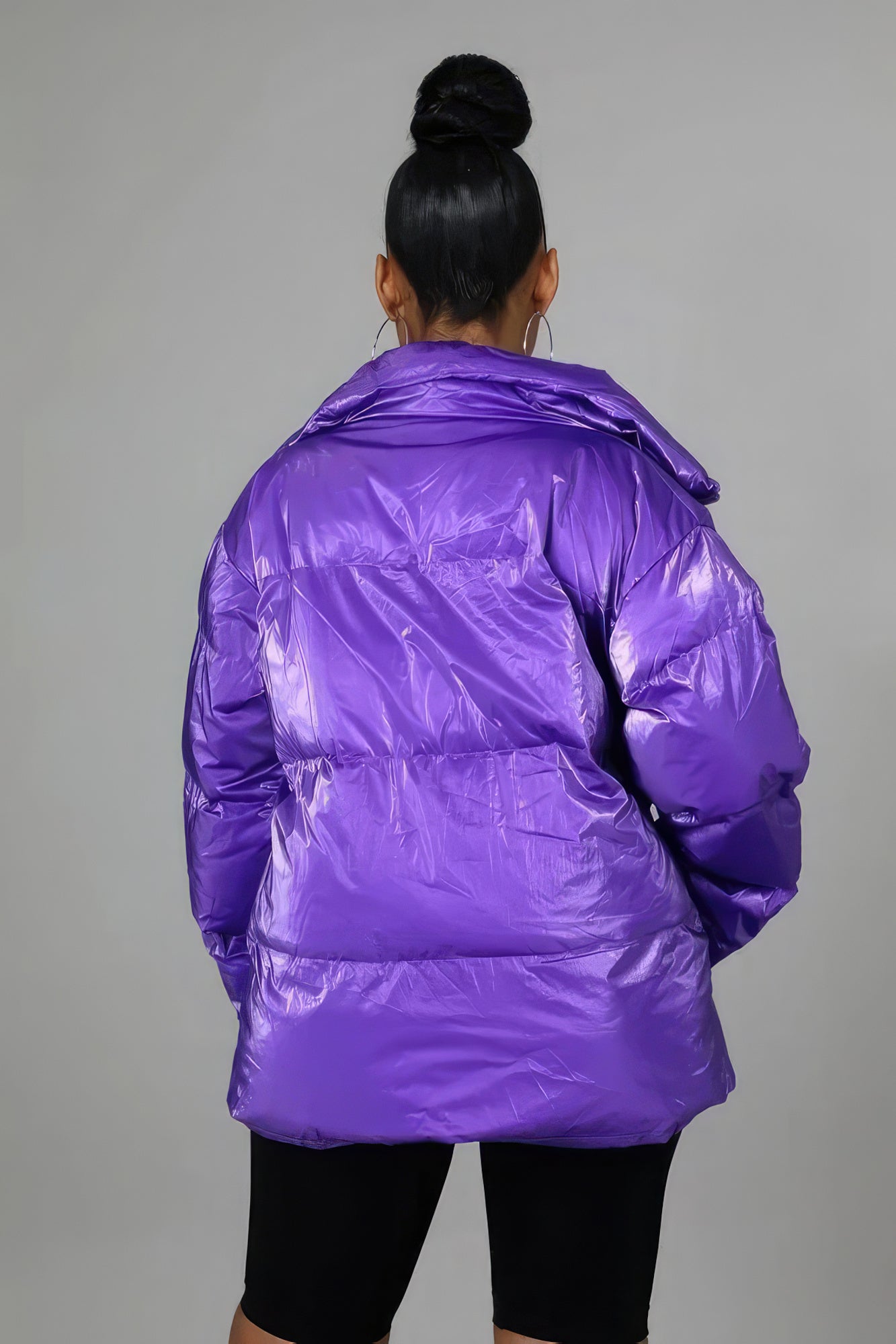 Metallic Bomber Jacket