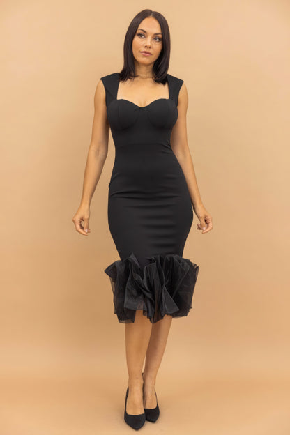 Organza Ruffle Fashion Dress