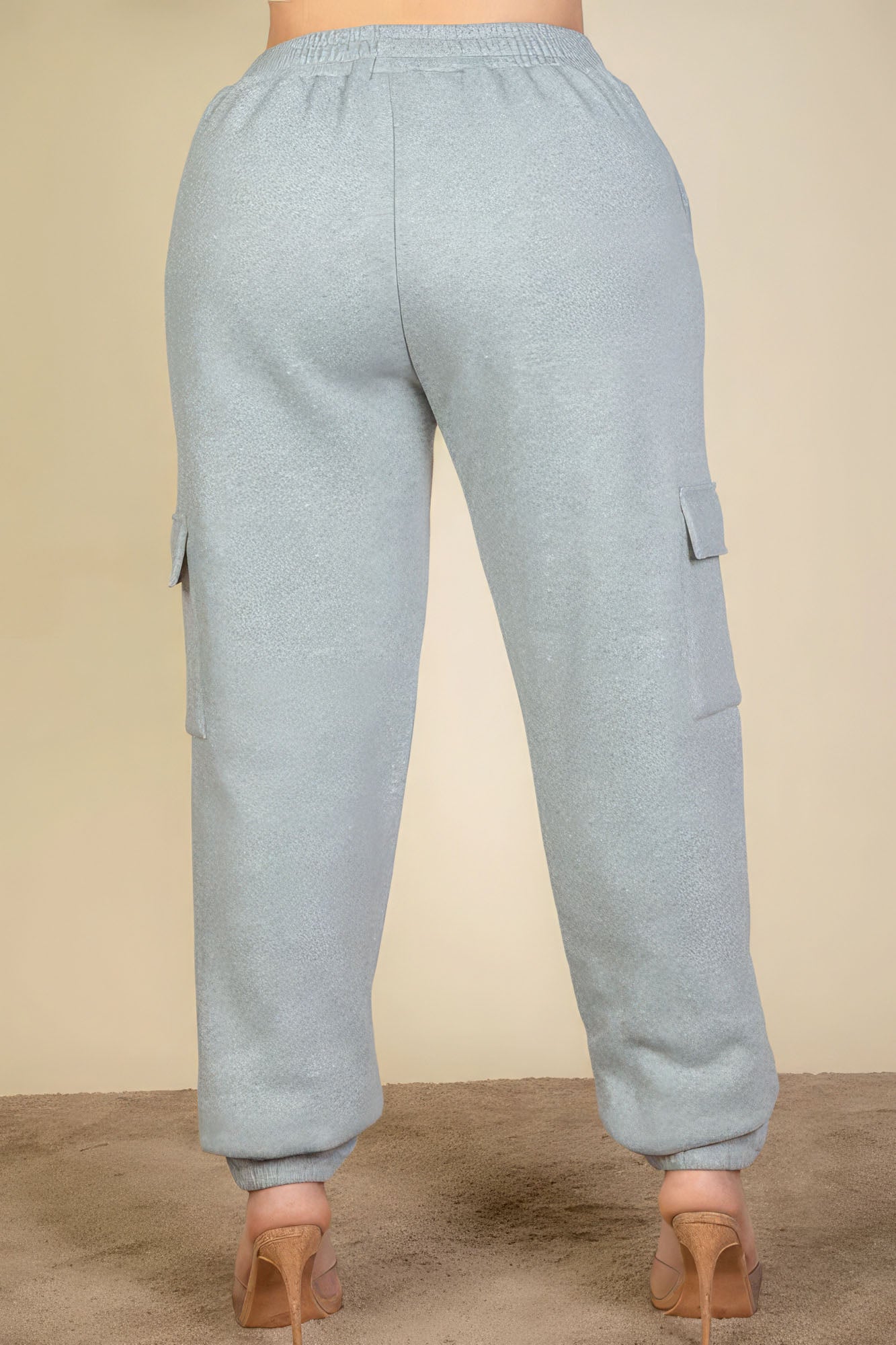 Side Pocket Drawstring Waist Sweatpants