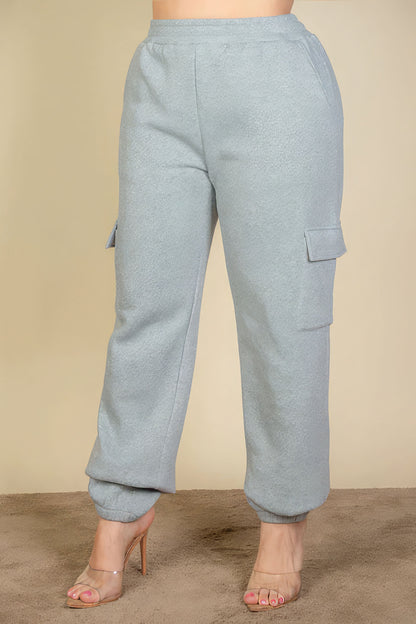 Side Pocket Drawstring Waist Sweatpants