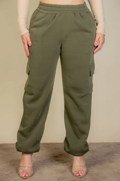 Side Pocket Drawstring Waist Sweatpants