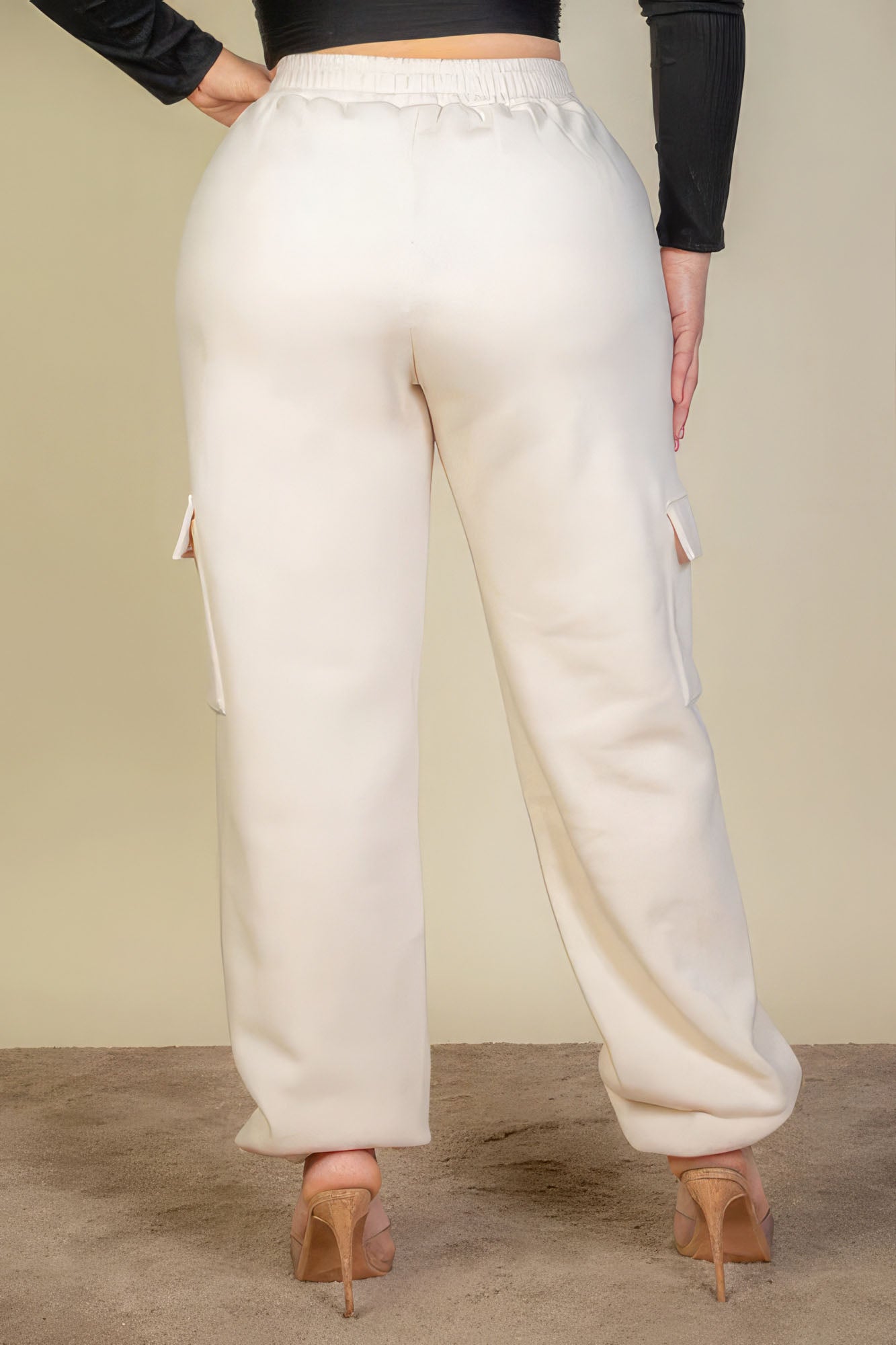 Side Pocket Drawstring Waist Sweatpants