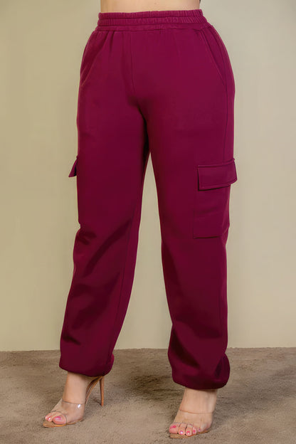 Side Pocket Drawstring Waist Sweatpants