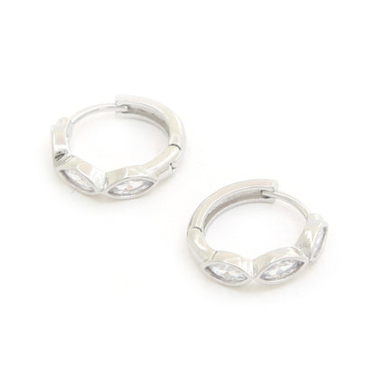 Marquise Huggie Earrings